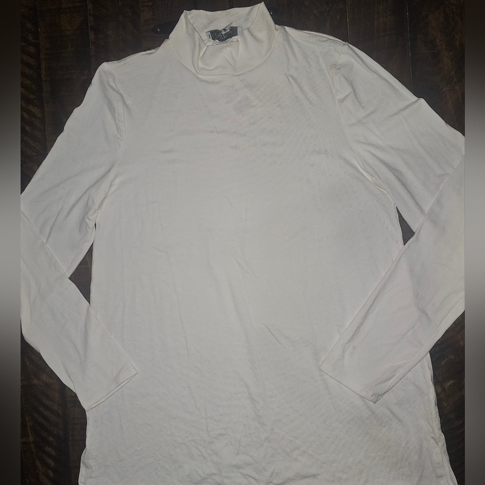 NWT Cream Mock Neck Women's Long Sleeve Top